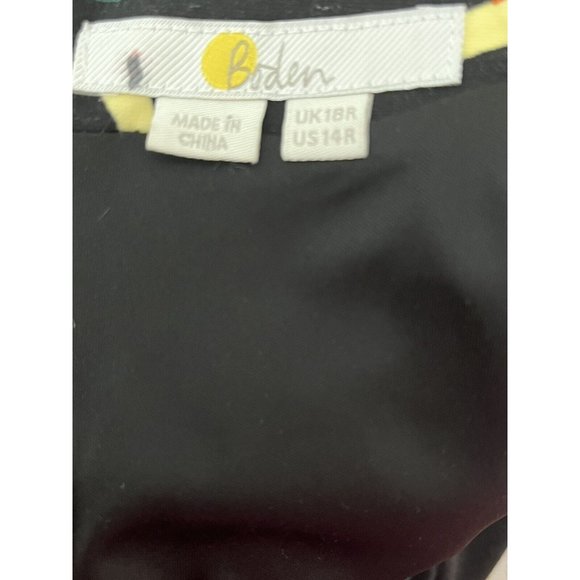 BODEN 14R Mod Sheath Dress Abstract Long Sleeves Retro Knee Length Workwear New - Picture 9 of 16